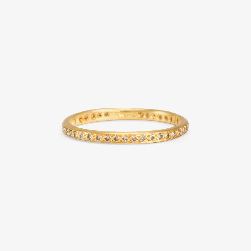 R0206BR | Brown Diamond Eternity Band