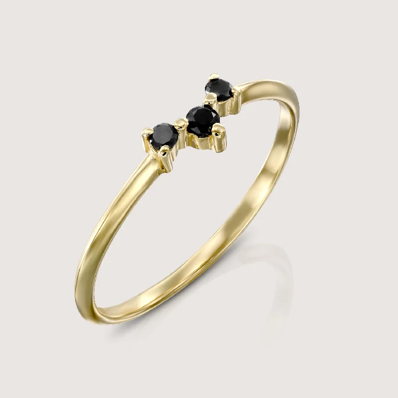 Frida Ring Black Diamonds