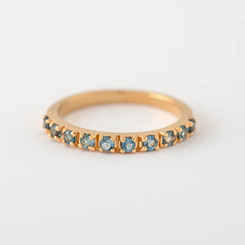 Elegant Designs, Unbeatable Discounts – Shop Jewelry Now Marianne Blue Topaz Band