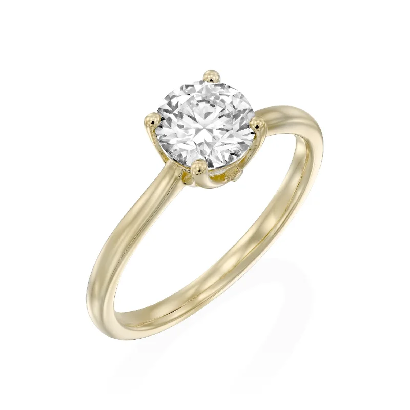 Monroe Ring 6.5mm lab diamond