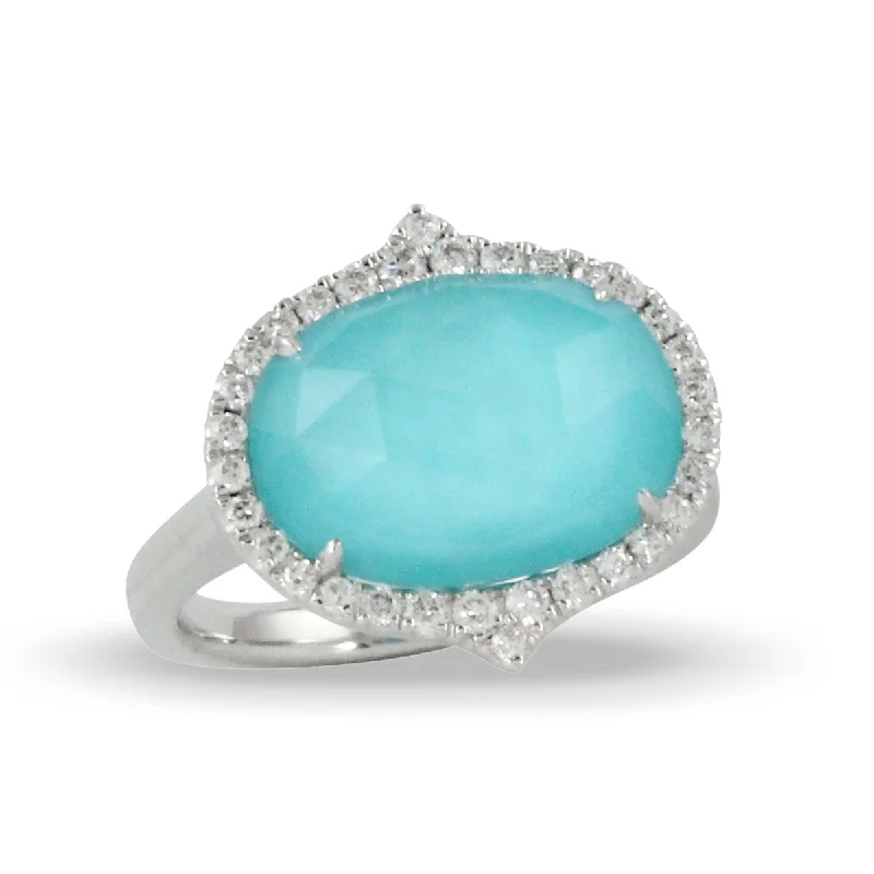 Turquoise and Diamond Ring