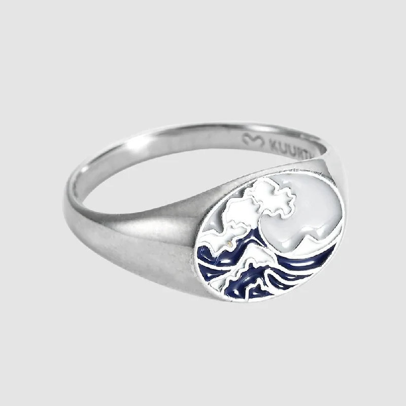 Elegant Rose Gold Jewelry For A Stylish Touch The Great Wave off Kanagawa - Ring