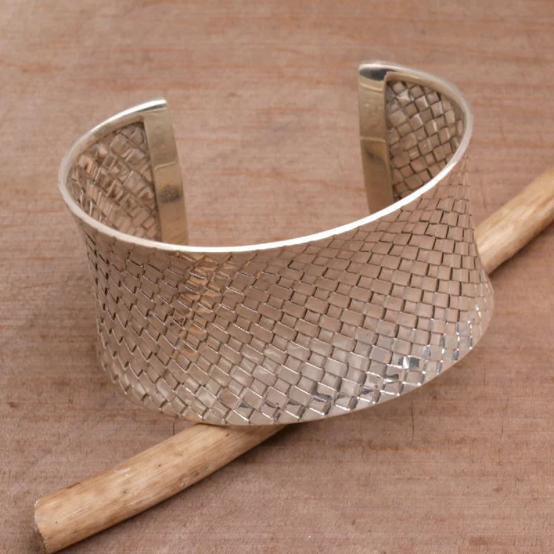 Circle of Joy Sterling silver cuff bracelet