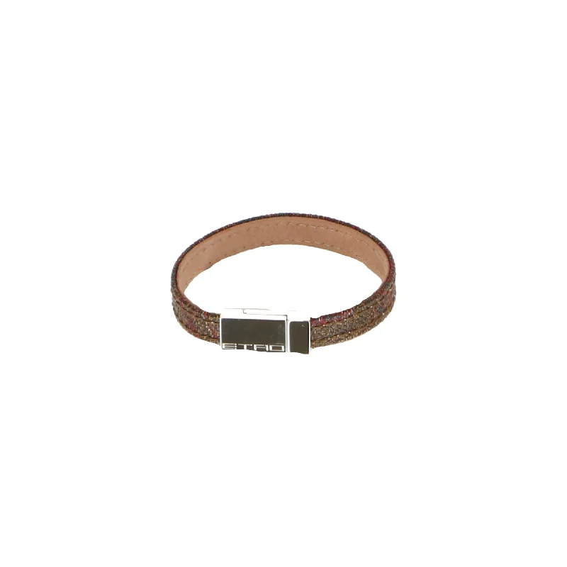 Etro Womens Brown Multicolored Bracelet