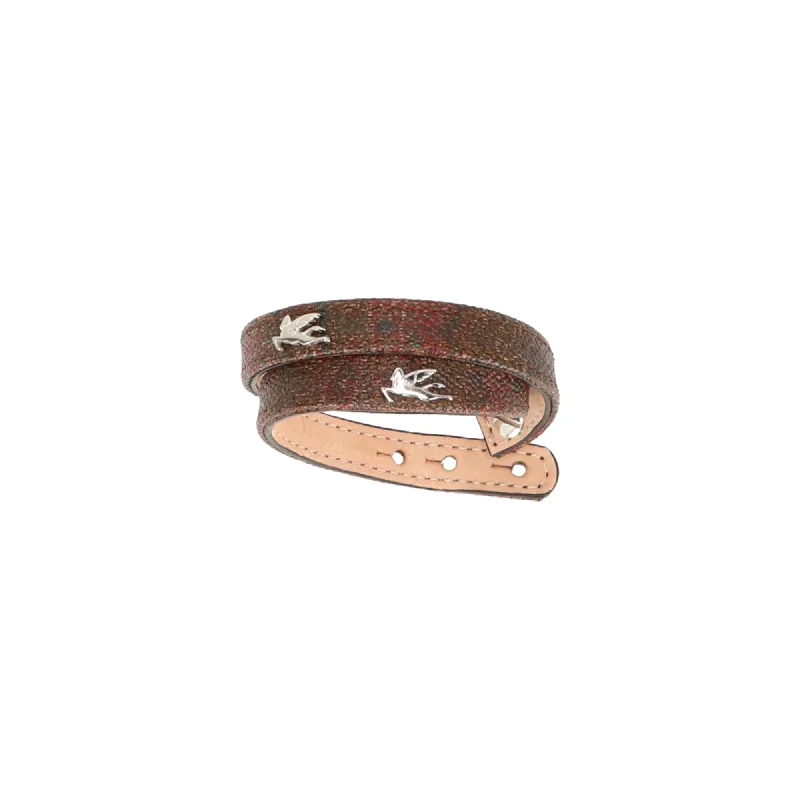 Etro Womens Brown Multicolored Bracelet