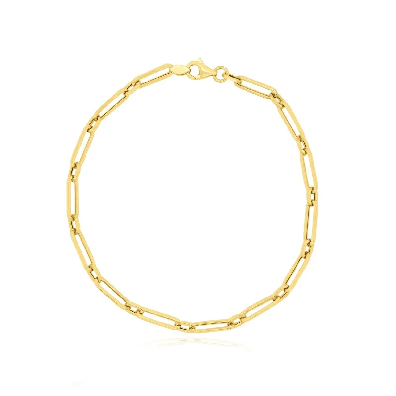 Round Link Paperclip Bracelet