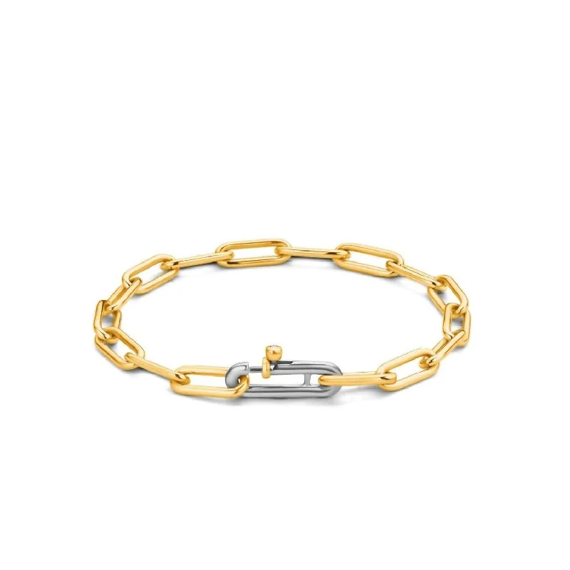 Women's Paperclip Bracelet In Gold