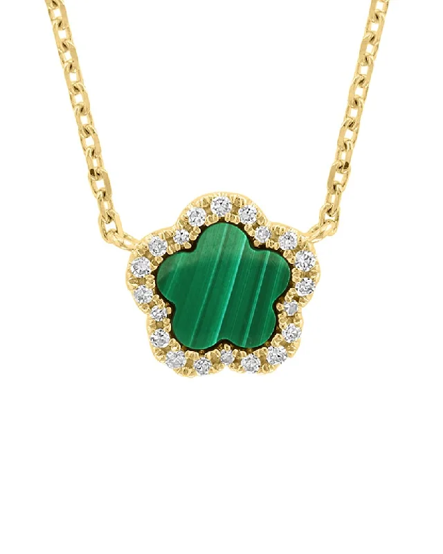 Effy Fine Jewelry 14K 0.48 ct. tw. Diamond & Malachite Necklace