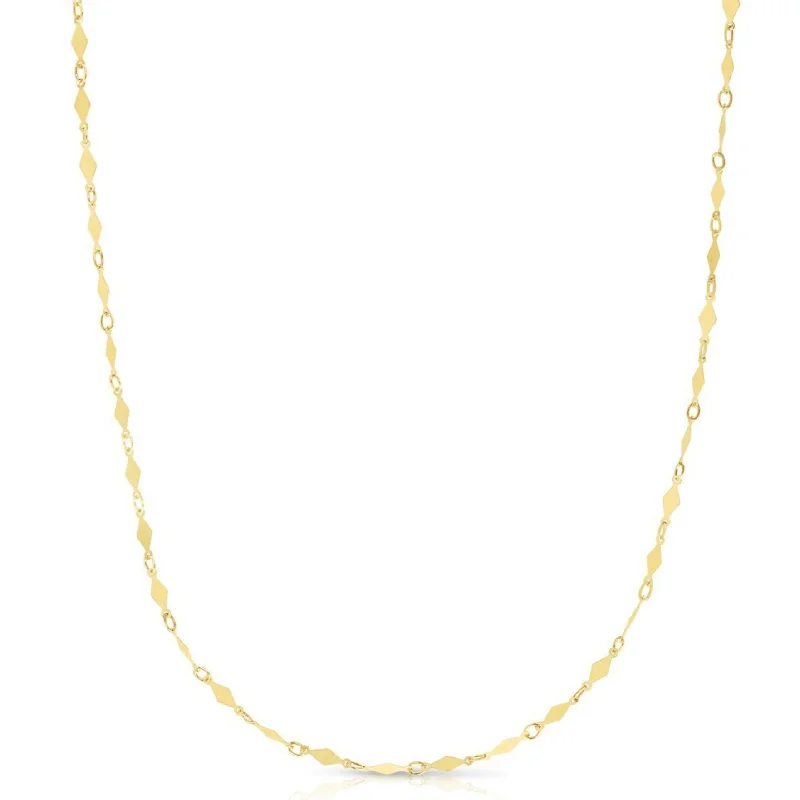 Gold Kite Chain Necklace 30 inches