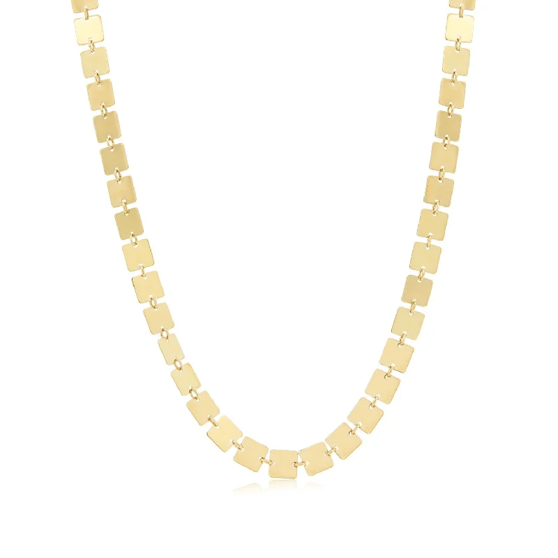 Golden Square Necklace