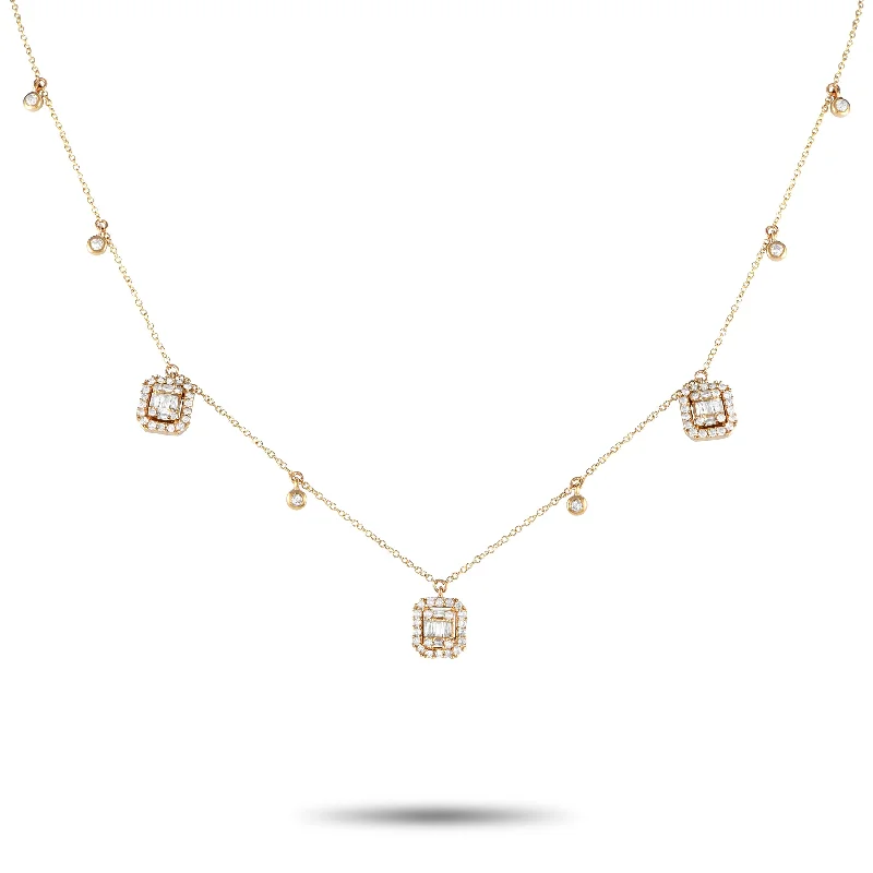 LB Exclusive 14K Yellow Gold 0.70ct Diamond Necklace NK01721-Y