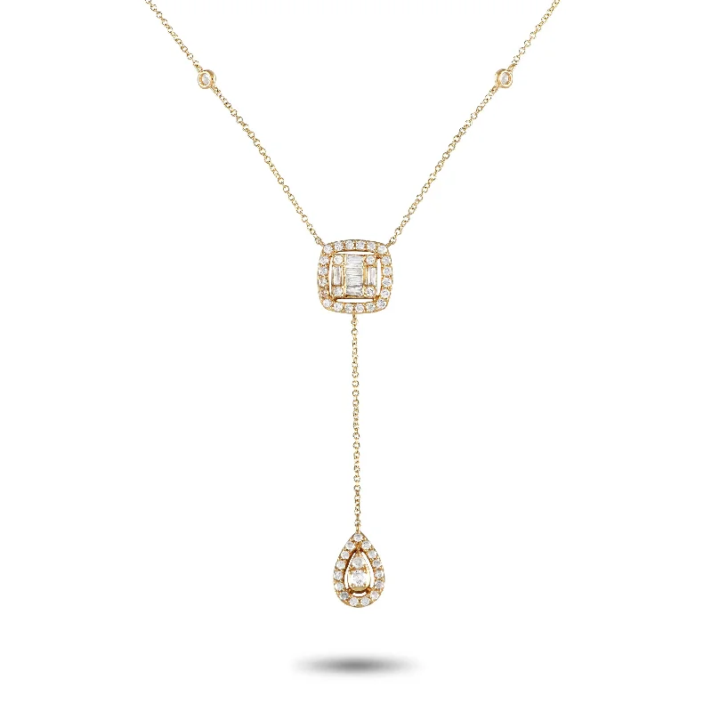 LB Exclusive 14K Yellow Gold 0.75ct Diamond Necklace NK01713-Y