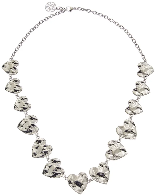 Oscar de la Renta Crushed Heart Necklace