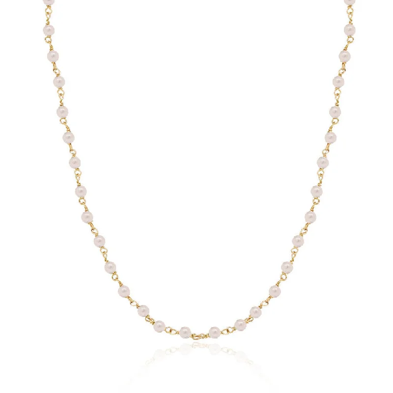 Pearl Bead Chain Necklace