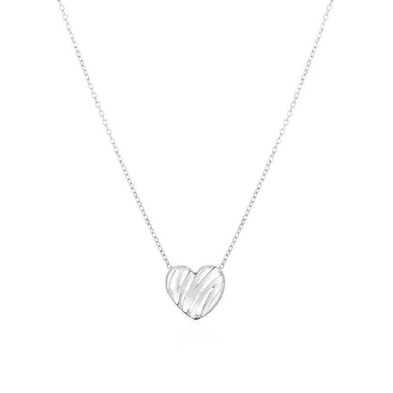 Scribble Heart Necklace