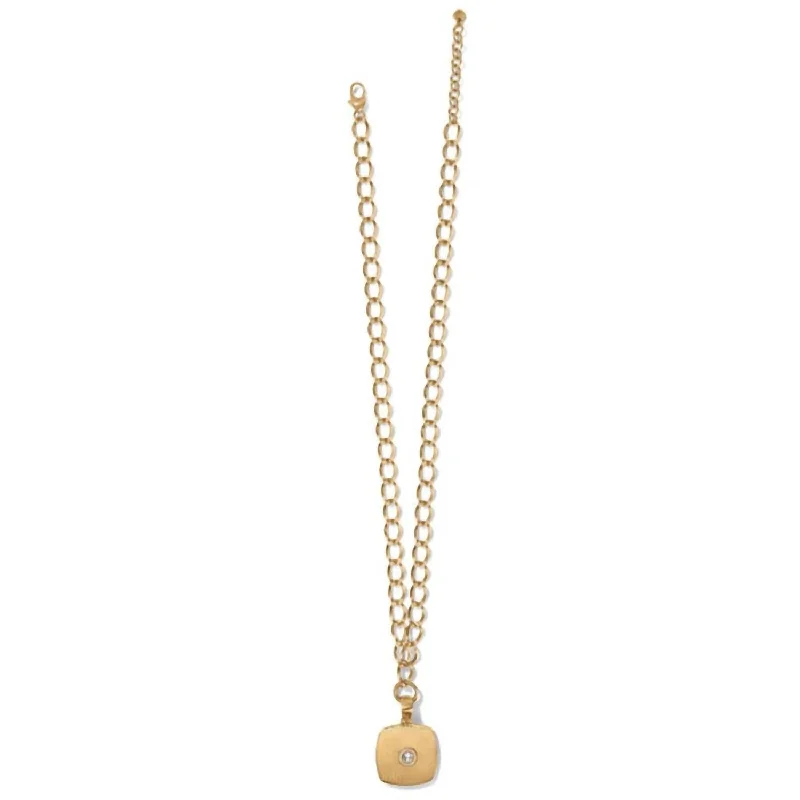 Women's Suisses Necklace In Brushed Gold