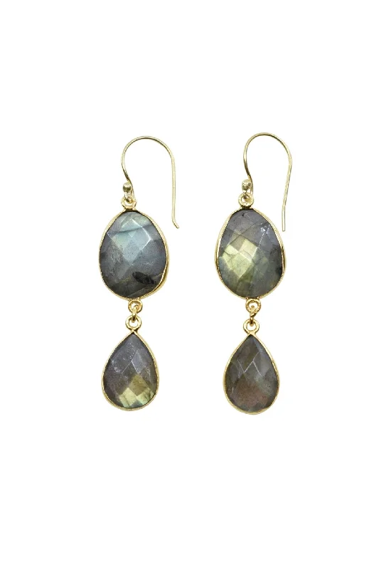 Rome Earring in Labradorite