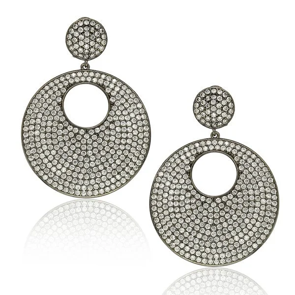 Suzy Levian Sterling Silver Cubic Zirconia Earrings