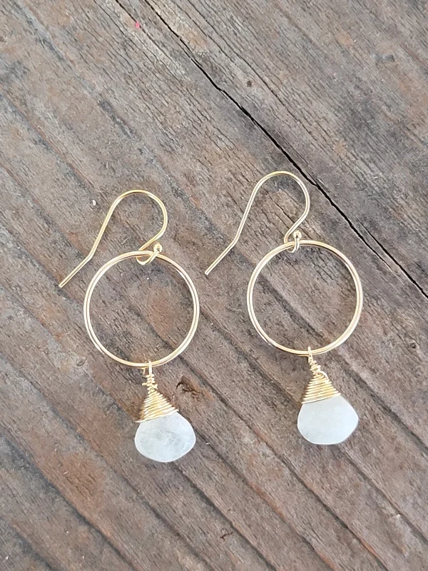 Yuliya Demi Fine Earring in Moonstone