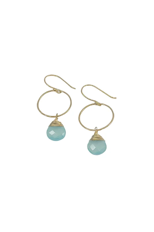 Yuliya Earring in Chalcedony