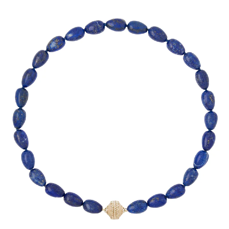 Clara Williams Tumbled Lapis Necklace