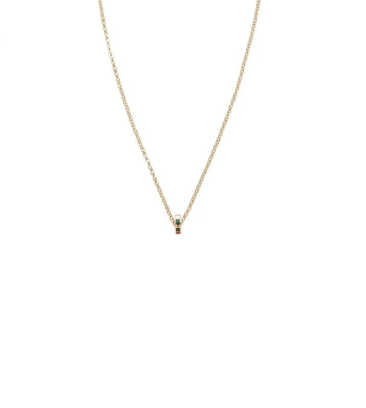 Internal Compass : Heart Beat Fine Belcher Chain Necklace