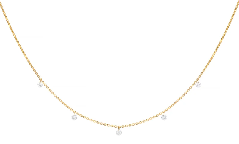 Brilliant Cut Diamond Quinn Necklace