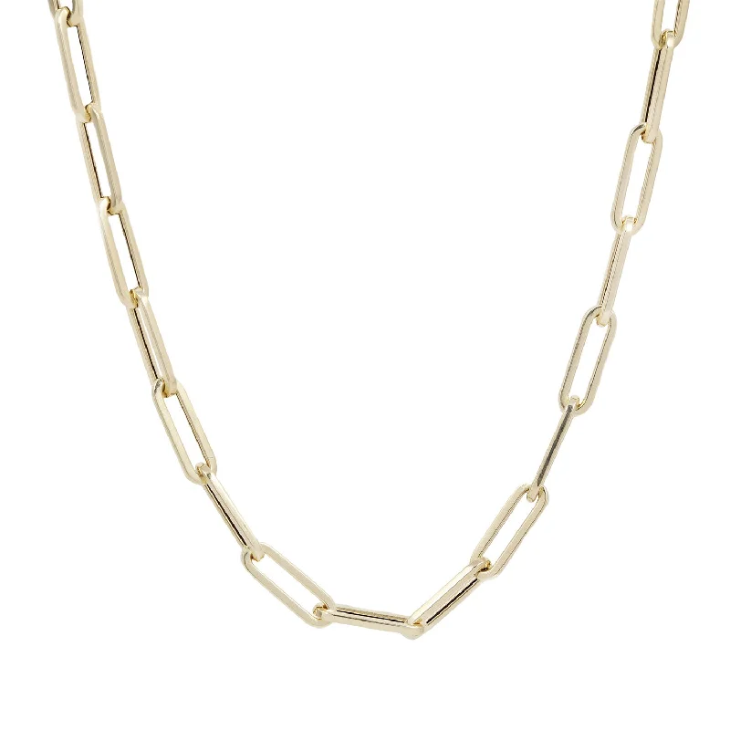 Golden Horizon Paperclip Necklace