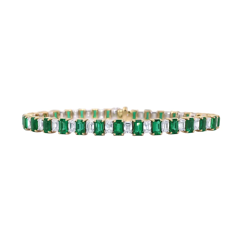 Emerald and Diamond Bracelet