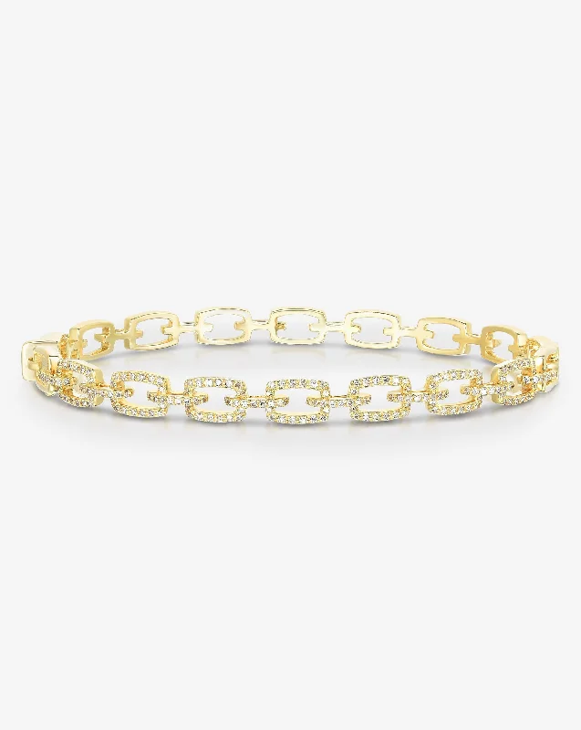 Diamond Link Bangle