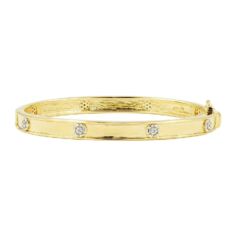 Freida Rothman Radiance Pavé Hinge Bangle