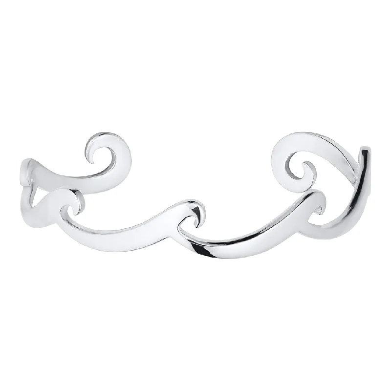 Sterling Silver Multi Wave Bracelet