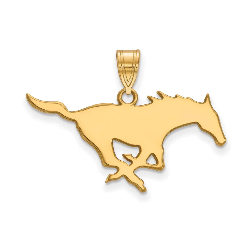 10k Yellow Gold Southern Methodist U. Large Pendant