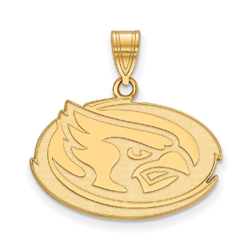 14k Gold Plated Silver Iowa State Medium Pendant