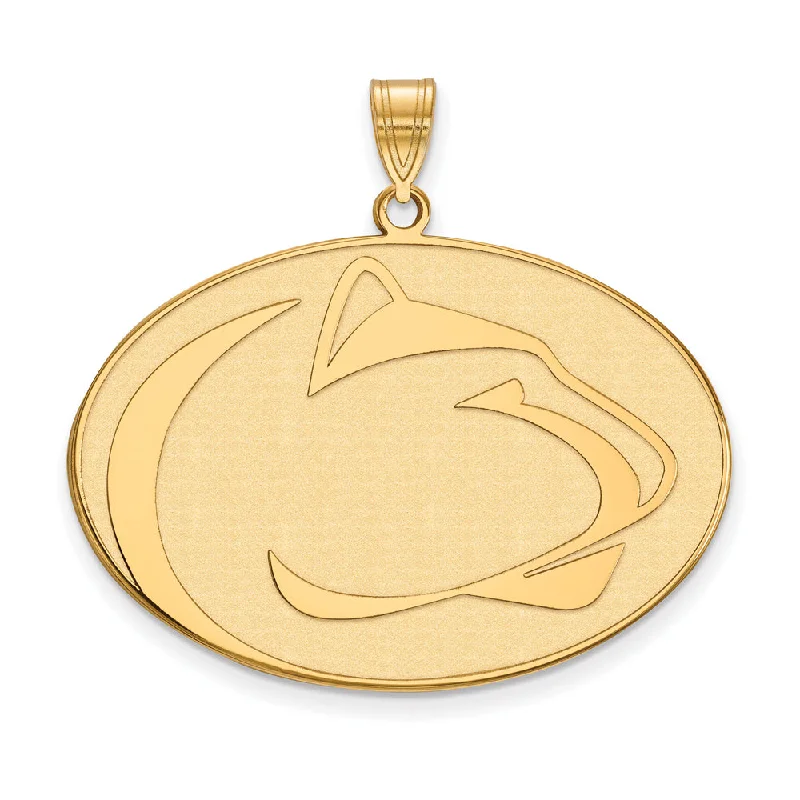 14k Gold Plated Silver Penn State XL Pendant