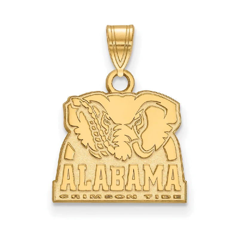 14k Gold Plated Silver U. of Alabama Small Logo Pendant