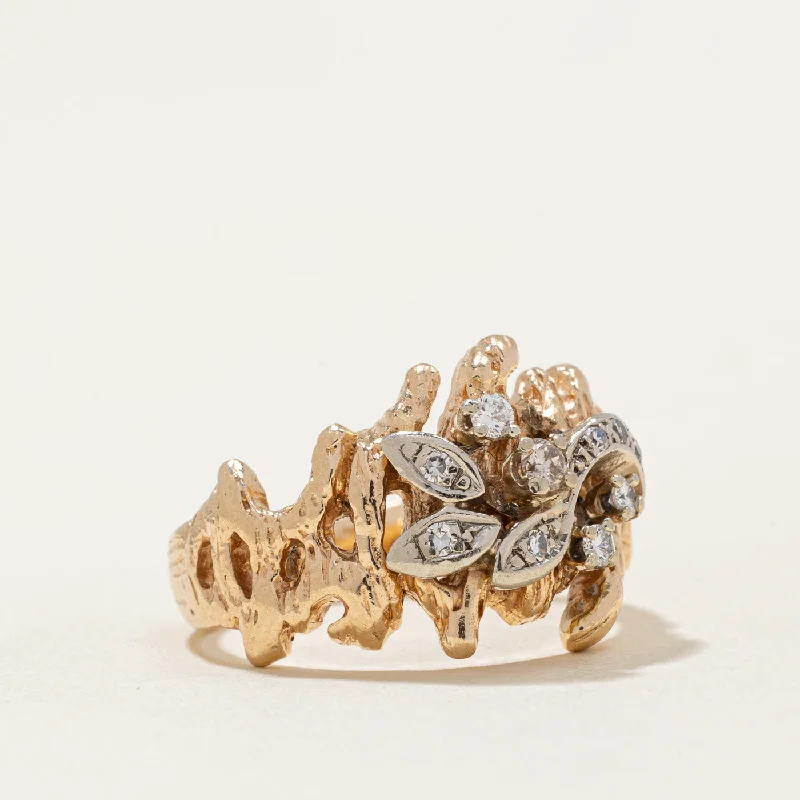 Timeless Beauty, Unbeatable Deals – Jewelry Sale On 'Birks' Diamond Cocktail Ring | 0.13ctw | SZ 6.75 |