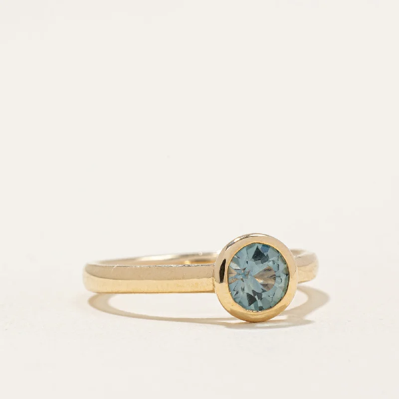 Grab Exquisite Jewelry At The Lowest Prices '100 Ways' Teal Sapphire Bezel Set Ring | 0.88ct | SZ 6.75 |