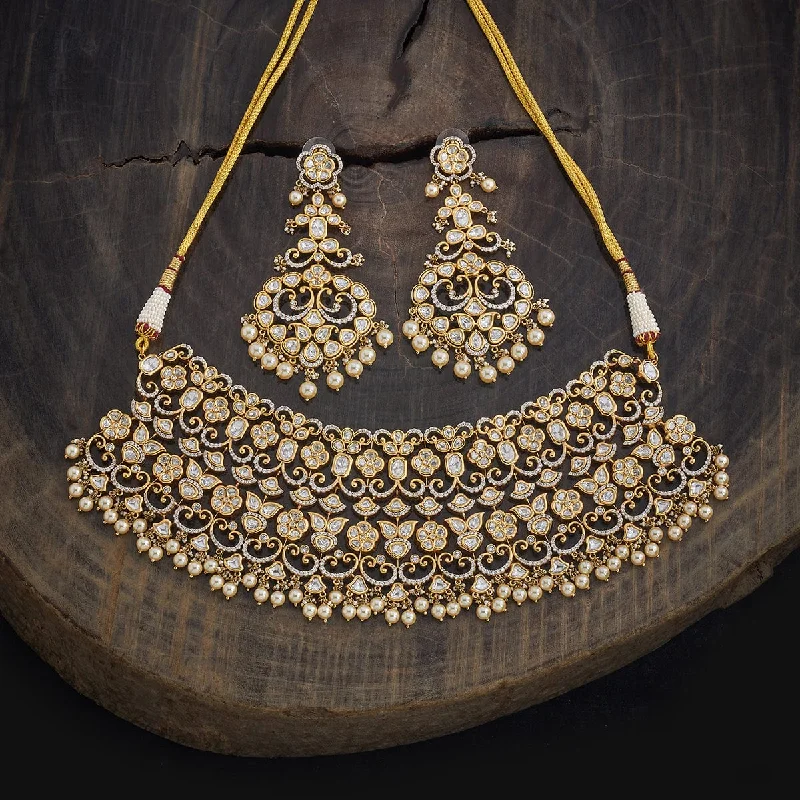 Clearance Sale On High-End Jewelry Collections Kundan Necklace 178307