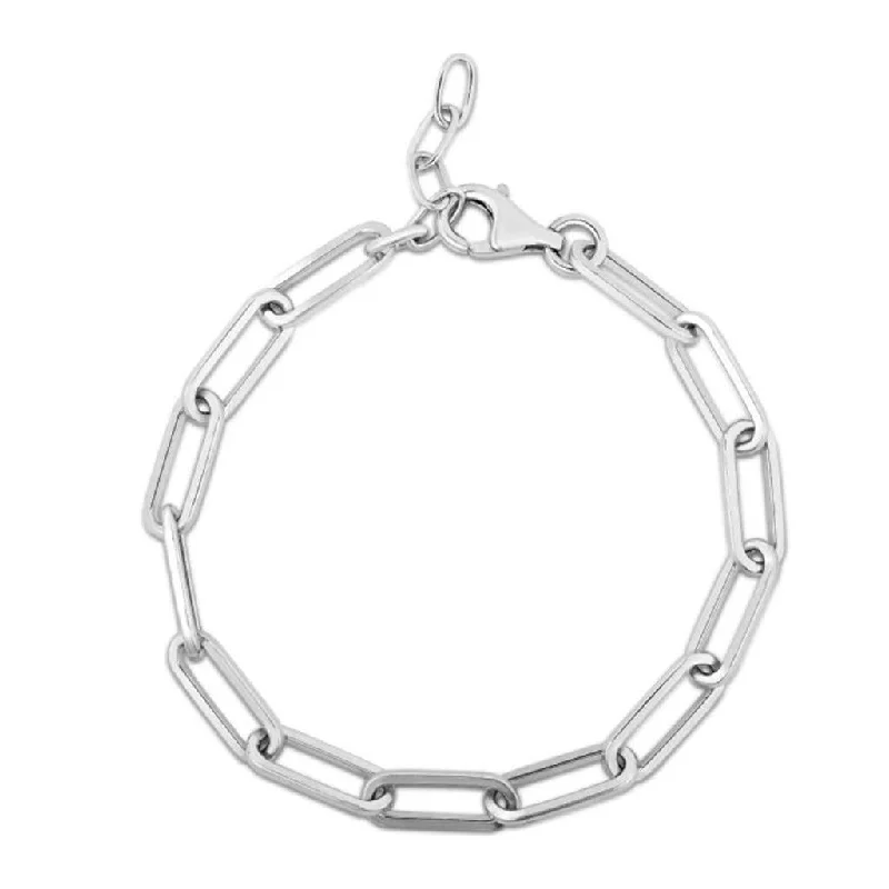 Sterling Silver Paperclip Bracelet